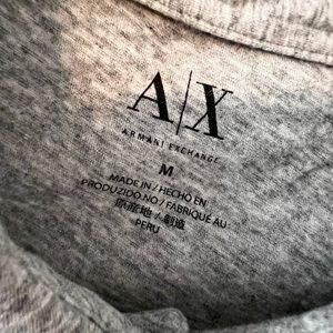 Armani Gray Polo // Size Medium
